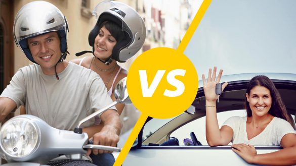 In Sardegna è meglio noleggiare un'auto o uno scooter?